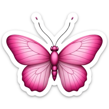 Mariposa rosada sticker