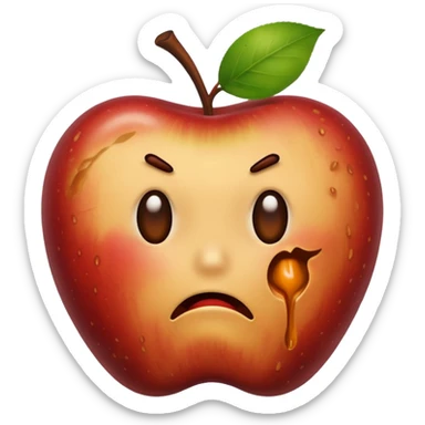 spoiled apple sticker