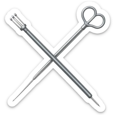  knitting needle sticker