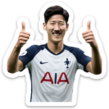 Son Heung-min spurs with thumbs up sticker