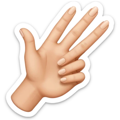 a pointer and thumb finger touching together sticker