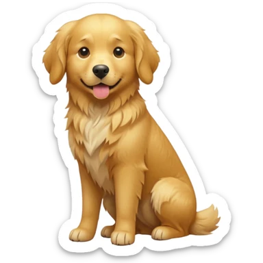 cinematic dog realistic full body emoji avatar sticker