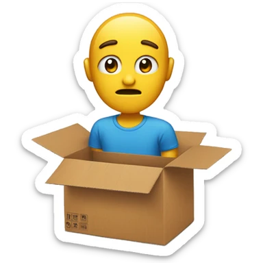 Someone asking for help with a cardboard sticker