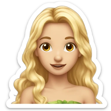 a very pretty fairy-taly looking blond sticker