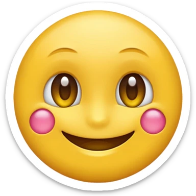 Emoji rond et jaune qui fixe à côté de lui  sticker