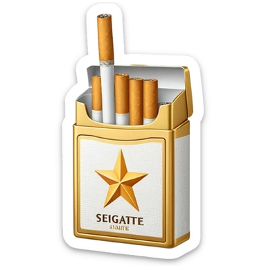 seven stars cigaret pack sticker