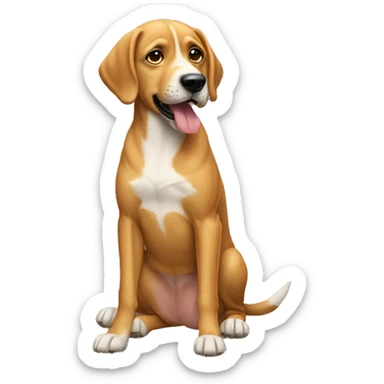 dog on dog on dog on dog on dog sticker