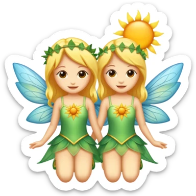 Sun Fairy Sisters  sticker