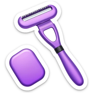 beauty tool purple sticker