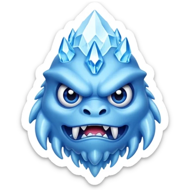 ice monster sticker