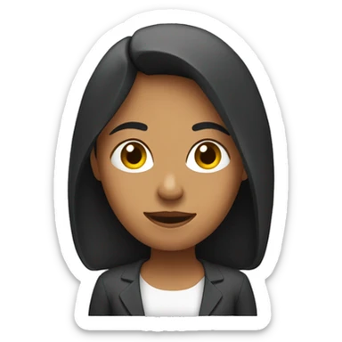 mujer hablando sticker