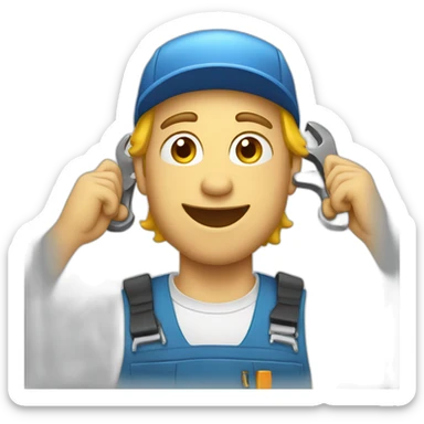 car mechanic sticker