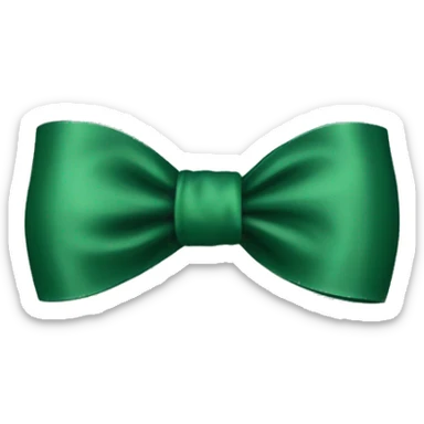 Forrest green bow sticker