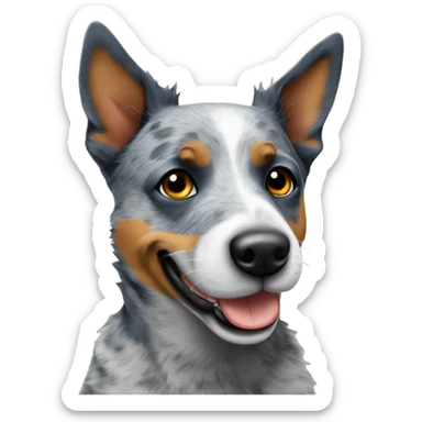 Blue heeler funny sticker