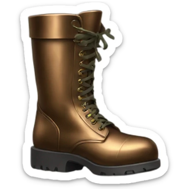 bronze army boot sticker