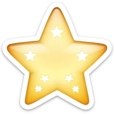 white stars sticker