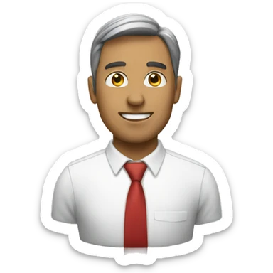 Man in finance  sticker