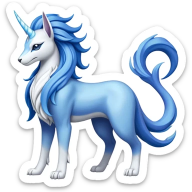Lucia-Suicune-fakemon-creature-hybrid sticker