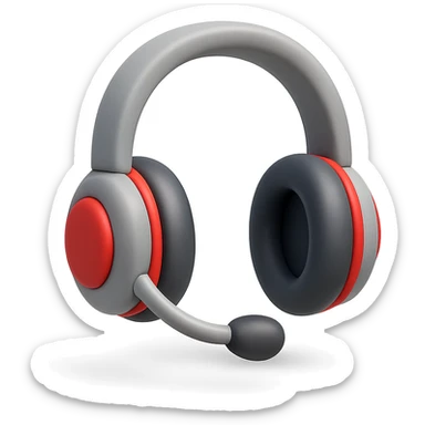 {
  "title": "3D Skeuomorphic Emoji Icon Schema",
  "type": "object",
  "properties": {
    "object": {
      "type": "string",
      "description": "Name of the object to be represented (e.g., 'money bag', 'camera', 'pizza')."
    },
    "style": {
      "type": "string",
      "enum": ["3D skeuomorphic emoji"],
      "description": "Visual style to be used for rendering."
    },
    "materials": {
      "type": "object",
      "properties": {
        "base": {
          "type": "string",
          "description": "Primary material texture, e.g., 'smooth cloth', 'metallic', 'plastic'."
        },
        "details": {
          "type": "array",
          "items": { "type": "string" },
          "description": "Secondary materials or embellishments (e.g., rope, buttons, stitching)."
        }
      }
    },
    "colors": {
      "type": "object",
      "properties": {
        "baseColor": {
          "type": "string",
          "description": "Main color of the object (e.g., '#F5DEB3' for a beige sack)."
        },
        "accentColors": {
          "type": "array",
          "items": { "type": "string" },
          "description": "Accent or highlight colors (e.g., yellow for dollar sign)."
        }
      }
    },
    "lighting": {
      "type": "object",
      "properties": {
        "type": {
          "type": "string",
          "enum": ["soft", "ambient", "studio"],
          "description": "Lighting type used to shade and define volume."
        },
        "shadows": {
          "type": "boolean",
          "description": "Indicates if soft drop shadows are used."
        }
      }
    },
    "geometry": {
      "type": "object",
      "properties": {
        "dimensionality": {
          "type": "string",
          "enum": ["3D"],
          "description": "Indicates that object is rendered in 3D."
        },
        "roundedEdges": {
          "type": "boolean",
          "description": "Indicates if object has smooth, rounded edges."
        }
      }
    },
    "expression": {
      "type": "string",
      "enum": ["playful", "realistic", "friendly"],
      "description": "Overall emotional tone of the icon."
    },
    "background": {
      "type": "string",
      "enum": ["transparent", "white", "gradient"],
      "description": "Background type for the rendered emoji."
    }
  },
  "required": ["object", "style", "materials", "colors", "lighting", "geometry", "expression", "background"]
}

over the ear headphones with a mic and red accents sticker