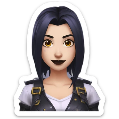 goth brigitta,overwatch sticker