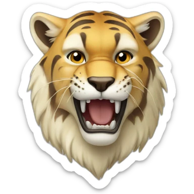 sabertooth tiger sticker