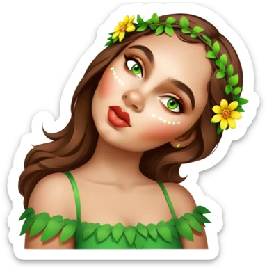 Flower-Crowned Dancer sticker