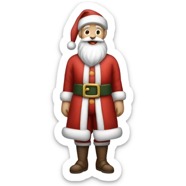 Skinny santa claud sticker
