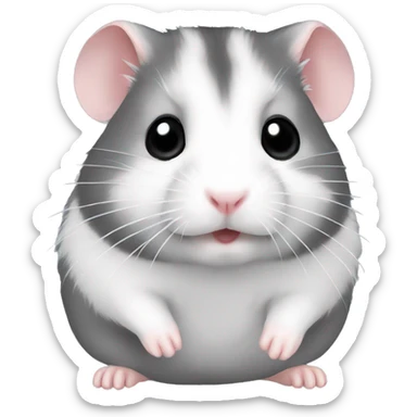 gray dwarf hamster sticker
