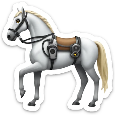 Bionic horse sticker