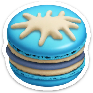 Blue macaroon  sticker