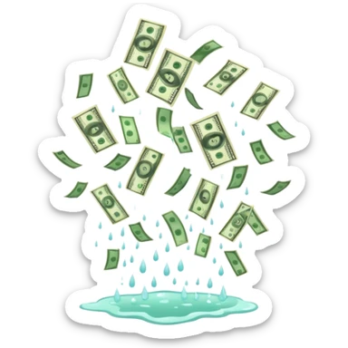 Luvia de dolares  sticker