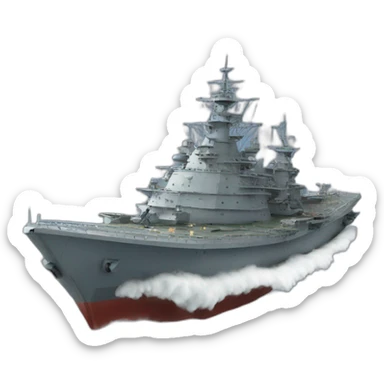 battle ship sticker