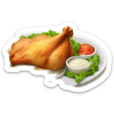 helathy meal  chicken sticker
