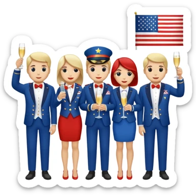 Happy 4th of July sticker