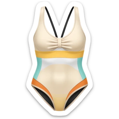 pale beige two-piece swimsuit sticker