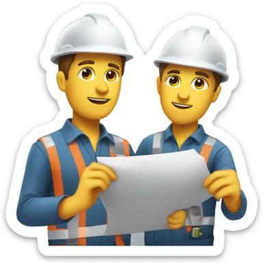 engineer working hard and passing the baton to next engineer in shift sticker