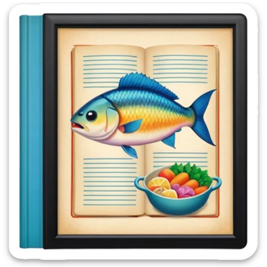 Pull up Fishwife Cookbook graphics sticker