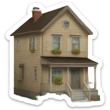 House big and crazy sticker