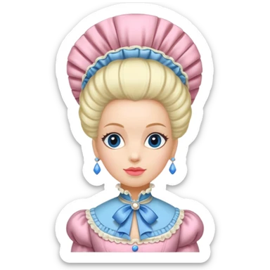 marie Antoinette fashion  sticker