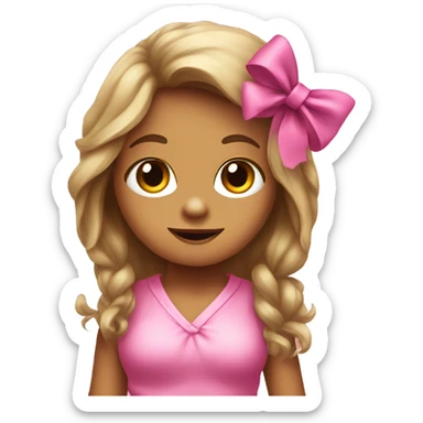 Girl Bigfoot. Wearing pink bow sticker