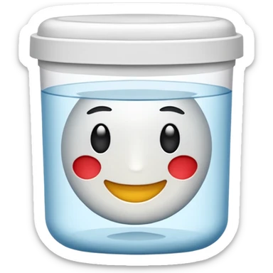 bote de suplementos pero expresion solo el bote sticker