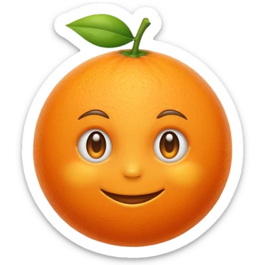 Nerdy orange sticker