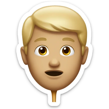 Beige sucker sticker