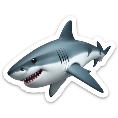 shark with a solana sticker