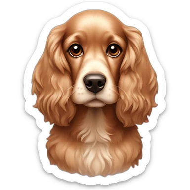 cute christmas cocker spaniel  sticker