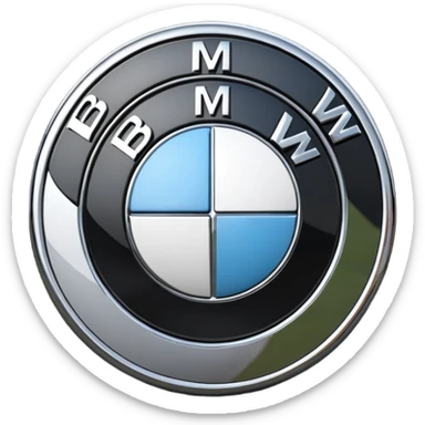 BMW logo emoji 3d 4k qualit sticker