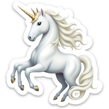 cinematic-beautiful-white-unicorn-emoji,-poised-and-regal,-with-a-slender,-ethereal-form-draped-in-a-pristine-white-color,-a-flowing-mane-and-tail,-and-a-white,-spiraled-horn-that-radiates-pure-light,-simplified-yet-sharp-and-majestic sticker