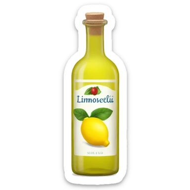 Limoncello bottle  sticker