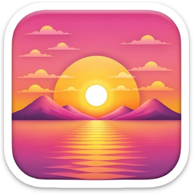 Sunset  sticker