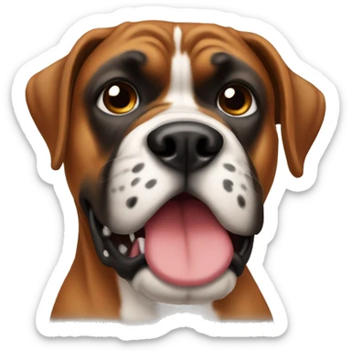 Dog boxer  sticker